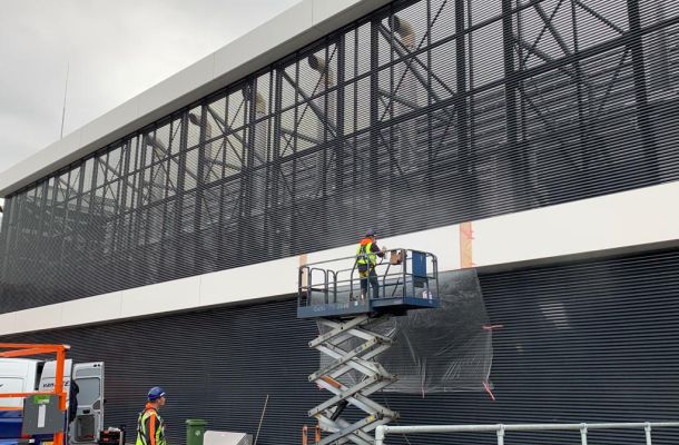 Gevelschadeherstel binnen en buiten datacenter AMS-16 Hoofddorp