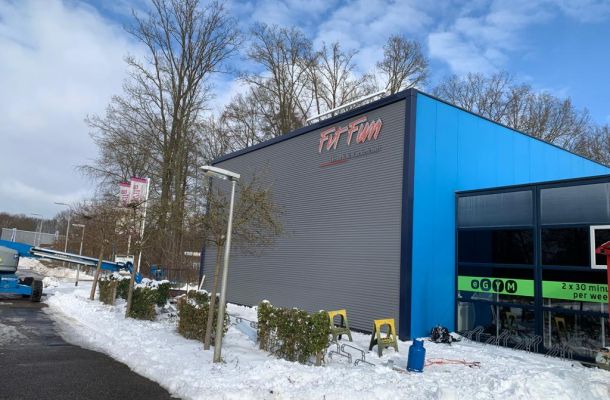 Sanierung Fassadenverkleidung Fit Fun Emmeloord